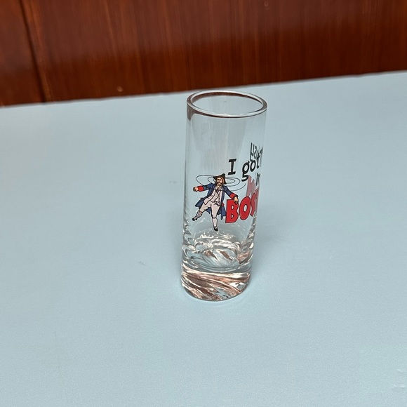 Rare I Got Tipsy In Boston Tilted Shot Glass - Picture 3 of 6